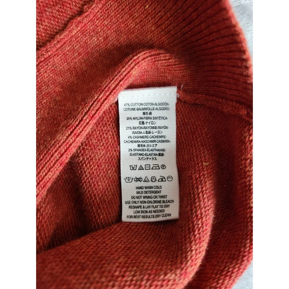 New Free People Terra Cotta Sleeveless Turtleneck Tunic Sweater Dress S Slits